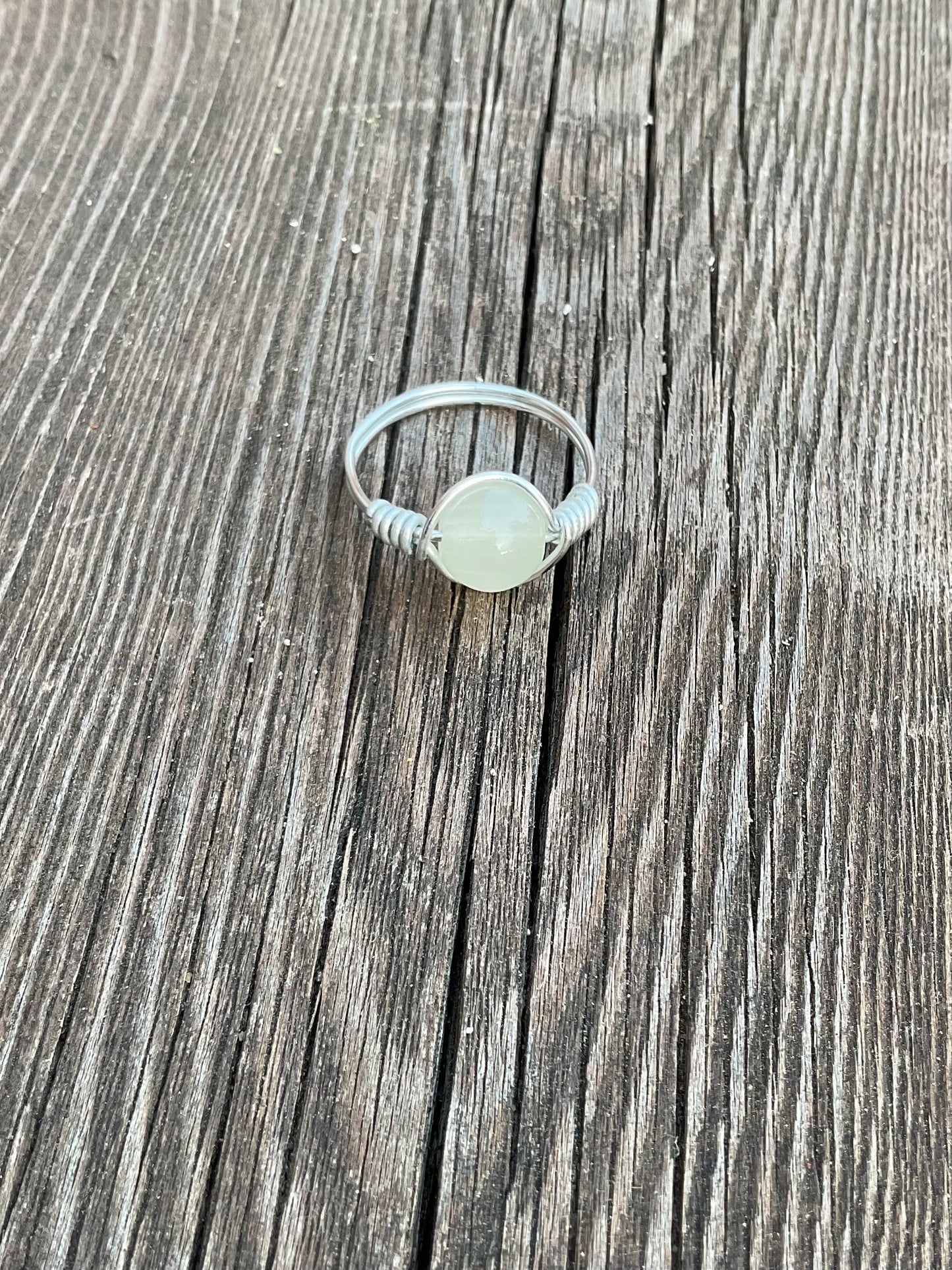 White Wire Ring
