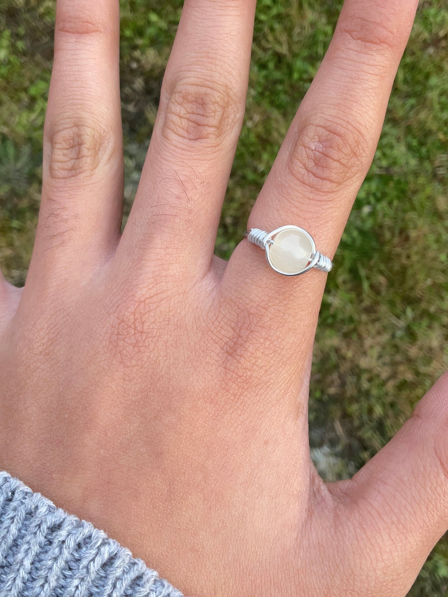 White Wire Ring