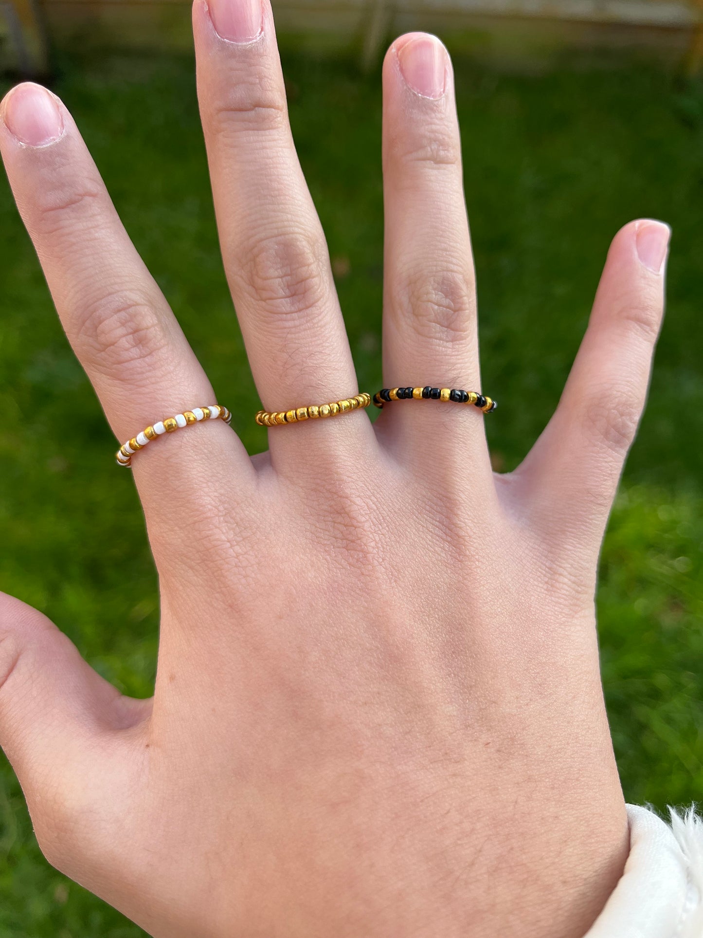 Eid beaded ring set